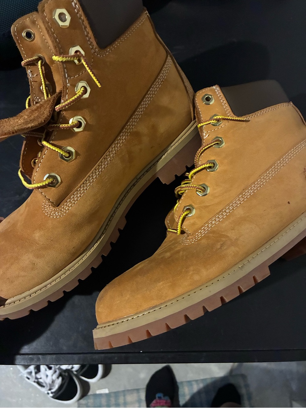 Timberland Wheat Nubuck Lace-Up Work Boots